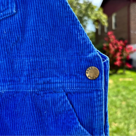 VINTAGE LITTLE ONES BLUE CORDUROY OVERALLS SIZE 24 MONTHS 100% COTTON ADORABLE - Picture 6 of 7